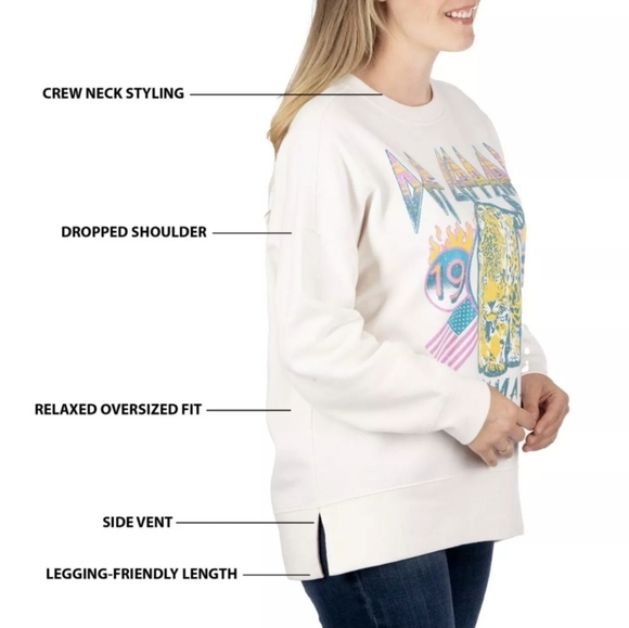 Def Leppard Crewneck Sweatshirt, Animal 1987, Size L, NWT - Picture 4 of 9